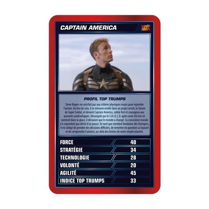 MARVEL Jeu de cartes Top Trumps Cinematic Universe