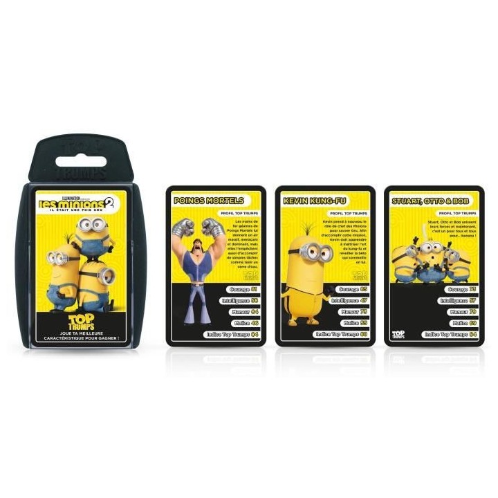LES MINIONS 2 Jeu de cartes Top Trumps