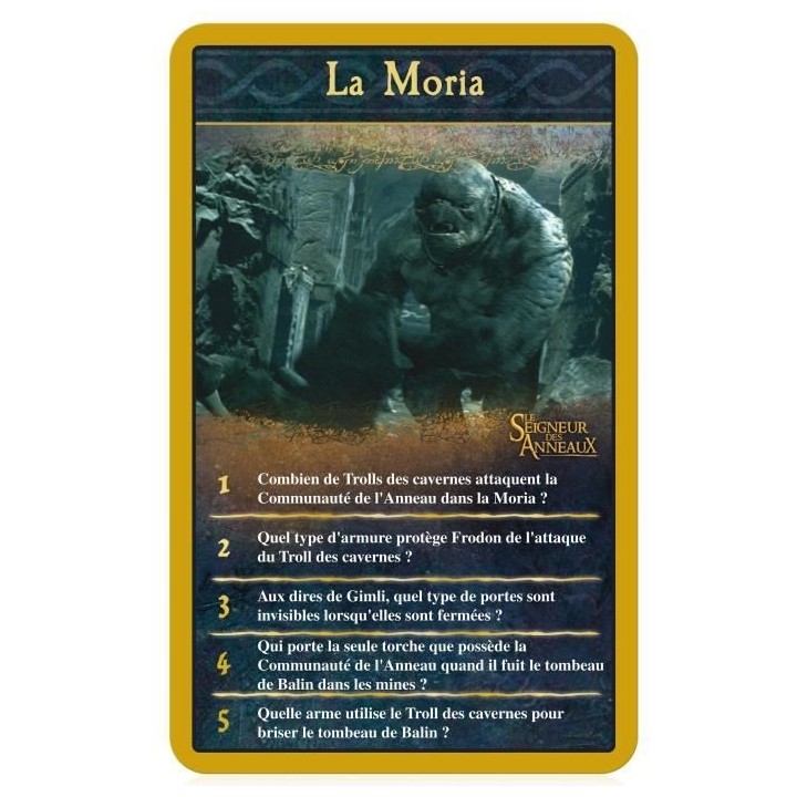 LE SEIGNEUR DES ANNEAUX Quiz