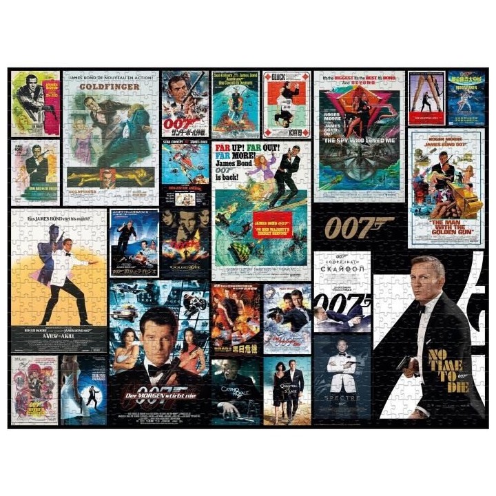 JAMES BOND Puzzle Affiches de Film 1000 pieces