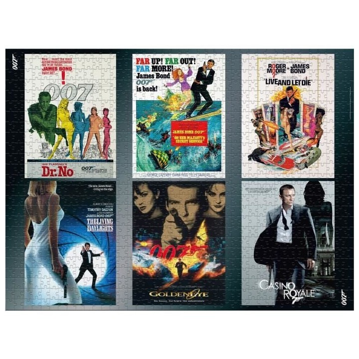 JAMES BOND Puzzle Acteurs Iconiques 1000 pieces