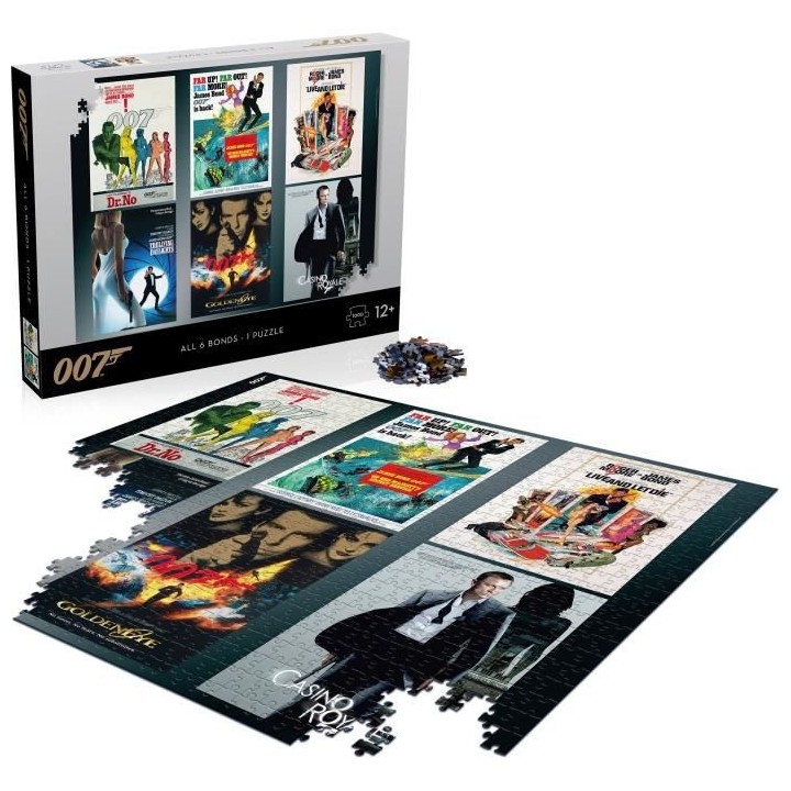 JAMES BOND Puzzle Acteurs Iconiques 1000 pieces
