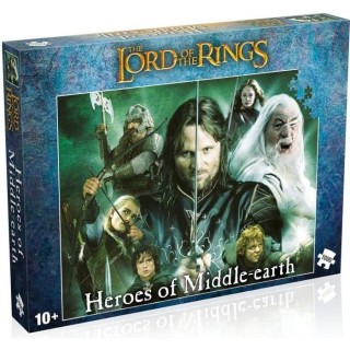 LE SEIGNEUR DES ANNEAUX Puzzle Les Héros de la Terre du Milieu 1000 p