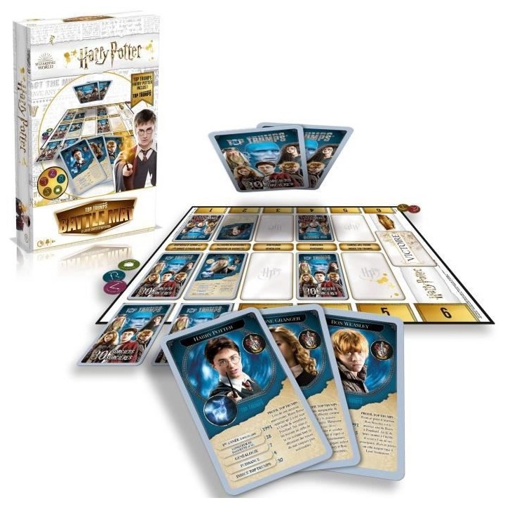 HARRY POTTER Jeu de cartes Top Trumps Battle Mat