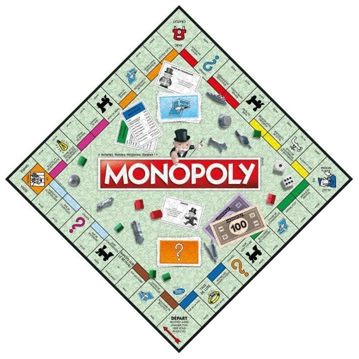 WINNING MOVES Puzzle Monopoly Classique Paris 1000 pieces