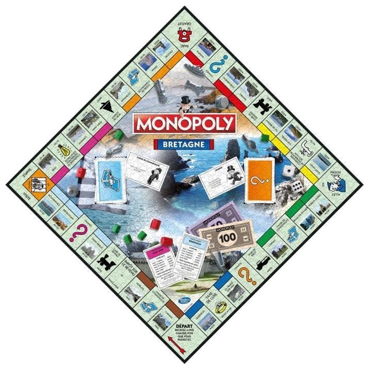 WINNING MOVES Puzzle Monopoly Bretagne 1000 pieces