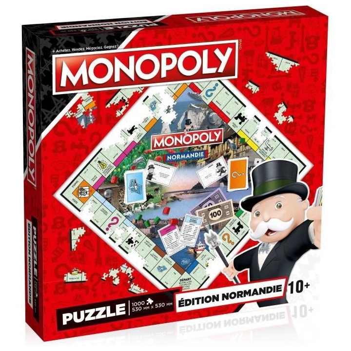 WINNING MOVES Puzzle Monopoly Normandie 1000 pieces