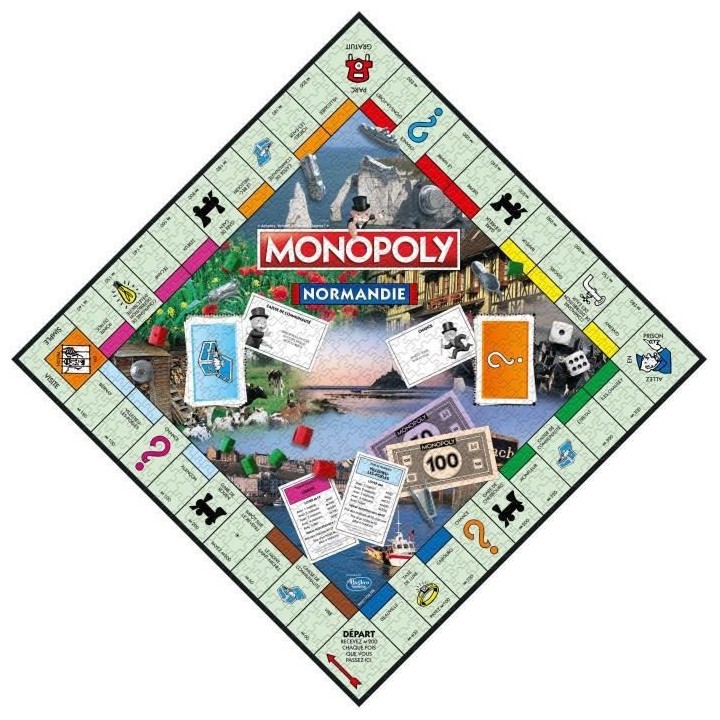 WINNING MOVES Puzzle Monopoly Normandie 1000 pieces