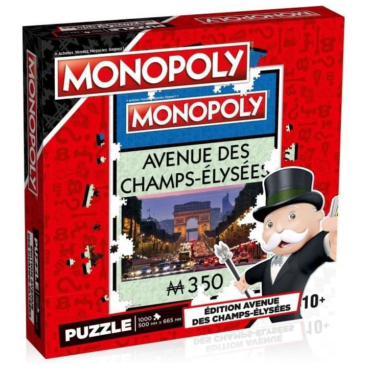 WINNING MOVES Puzzle Monopoly Avenue des Champs-Élysées 1000 pieces