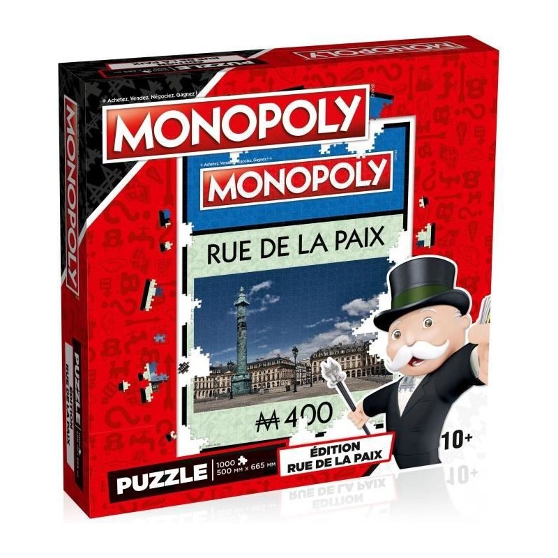 WINNING MOVES Puzzle Monopoly Rue de la Paix 1000 pieces