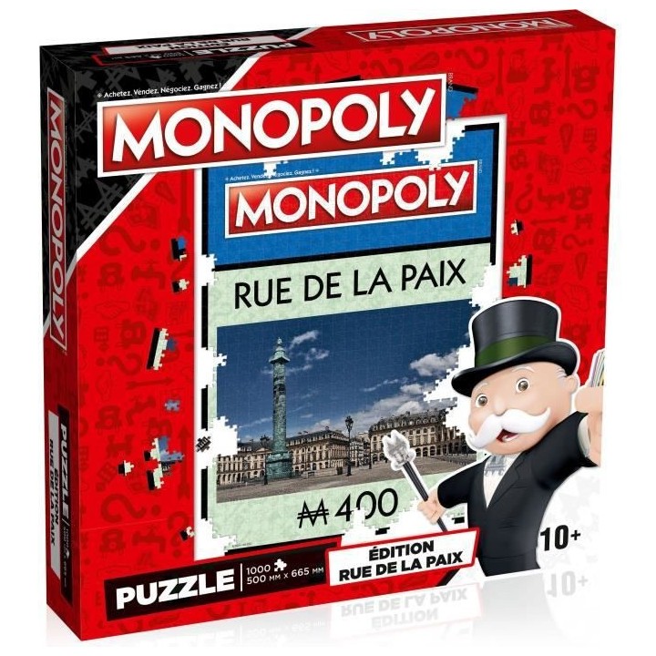WINNING MOVES Puzzle Monopoly Rue de la Paix 1000 pieces