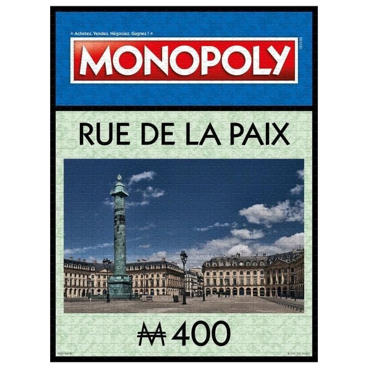 WINNING MOVES Puzzle Monopoly Rue de la Paix 1000 pieces