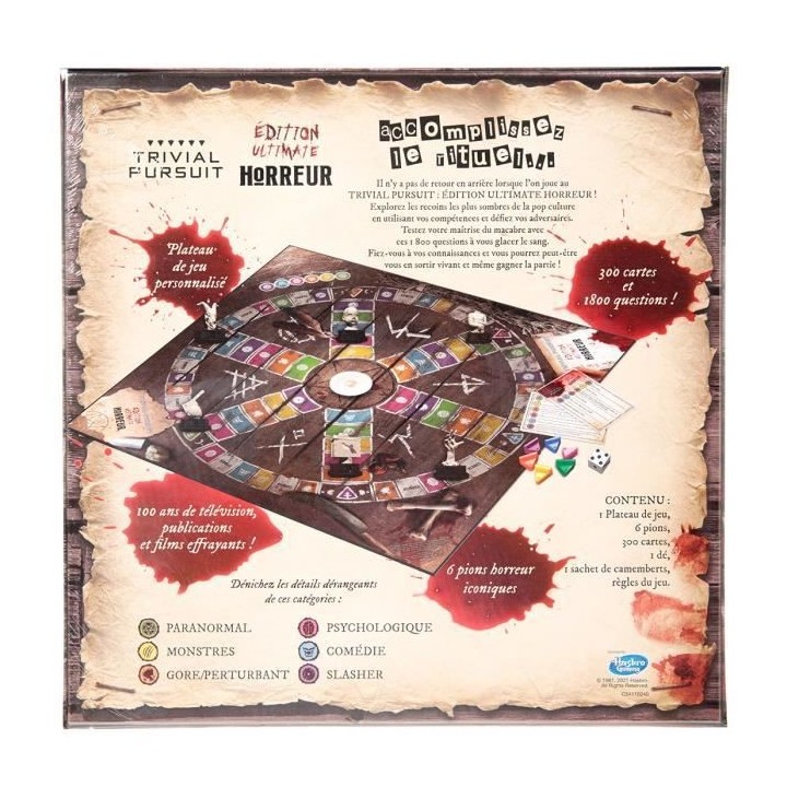 Trivial Pursuit Horreur - Jeux de société - WINNING MOVES