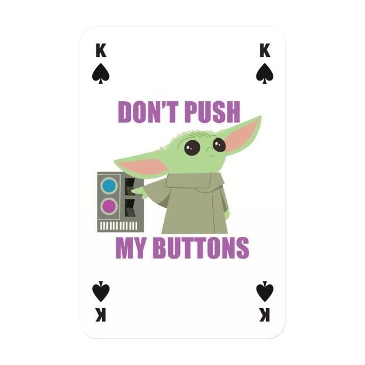 WINNING MOVES - Jeu De 54 Cartes Grogu - The Mandalorian