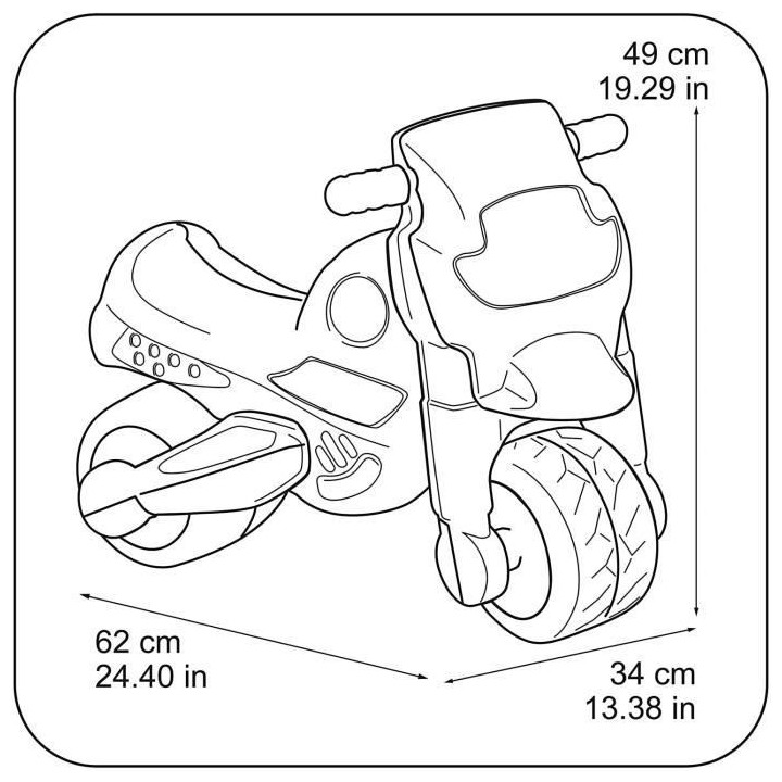 Porteur MotoFeber Cars 3 - Rouge - FEBER