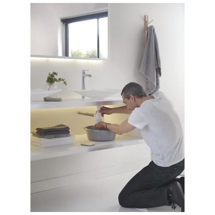 WIRQUIN Bonde de lavabo Xs Pure - Ø 32 x 100 mm - Siphon extra-plat a
