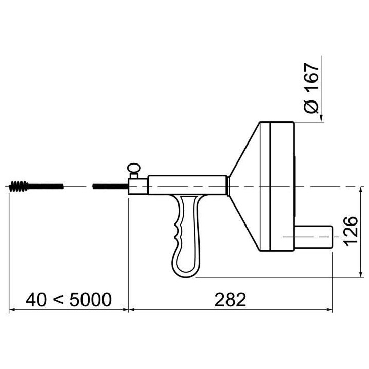 WIRQUIN Déboucheur a enrouleur SP9910