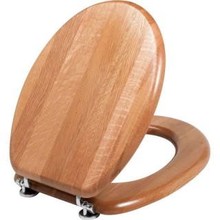 WIRQUIN Abattant WC Montréal - Bois teinte chene - Charniere et visse
