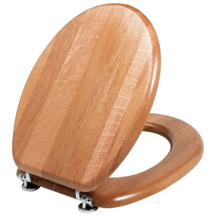 WIRQUIN Abattant WC Montréal - Bois teinte chene - Charniere et visse