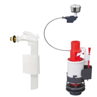 WIRQUIN Mécanisme de WC MW² - Economiseur d'eau a câble double bout