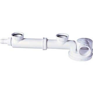 WIRQUIN Tubulure espace avec siphon extra plat intégré - ?Évier 2 b