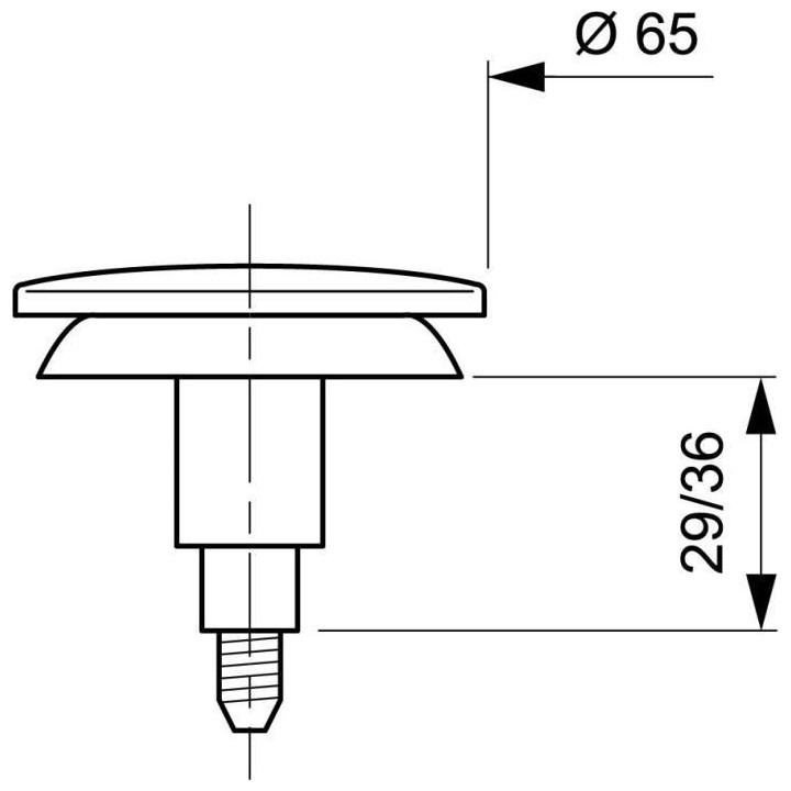 WIRQUIN Clapet de bonde Quick-Clac - Inox - Baignoire