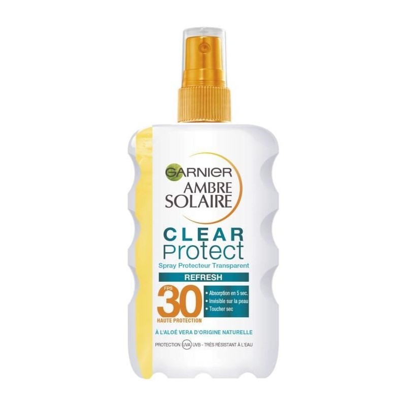 Spray Protecteur Clear Protect GARNIER Ambre Solaire FPS30 - 200 ml