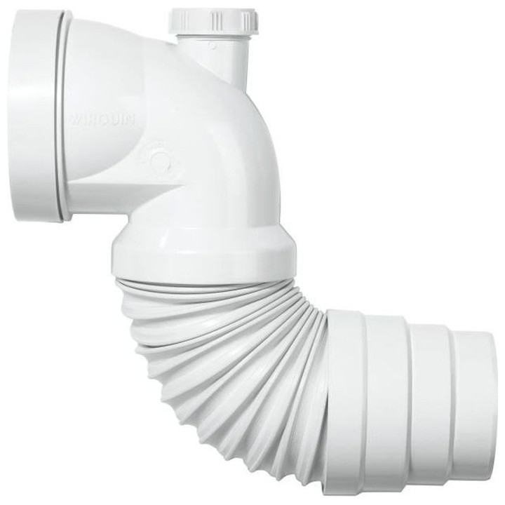 WIRQUIN Pipe coudée extensible avec piquage