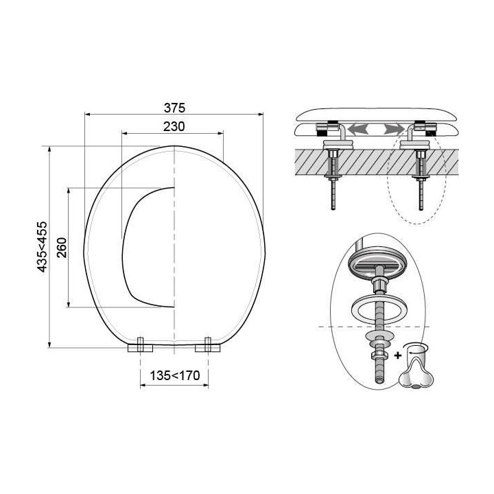 Abattant wc bois pissanli