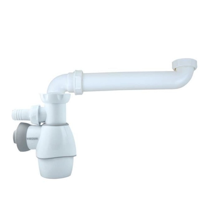 WIRQUIN Siphon tout en 1 Universel - �Évier ou lavabo