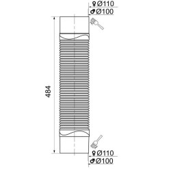 WIRQUIN Raccord mâle - femelle Magicoude - Ø 100 / 110 mm - a coller