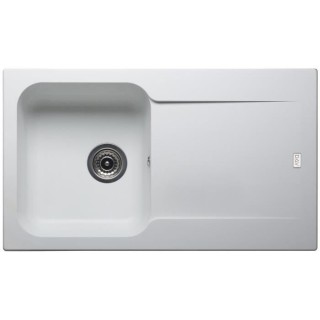 NORD INOX Evier cuisine a encastrer 1 bac + 1 égouttoir + bonde et si