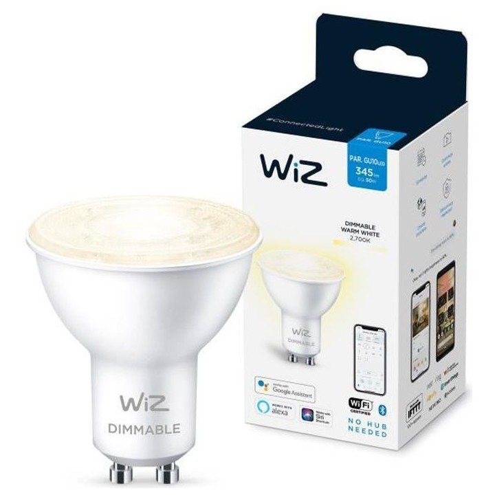 WiZ Ampoule connectée Intensité variable GU10 50W