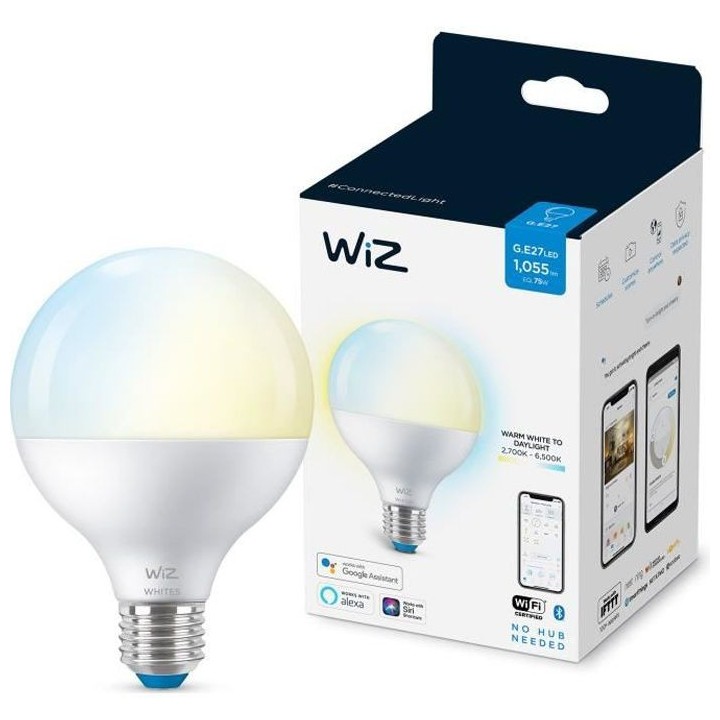 WiZ Ampoule connectée Globe 120 Blanc variable E27 75W