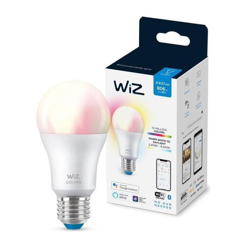 WiZ Ampoule connectée couleur E27 60W