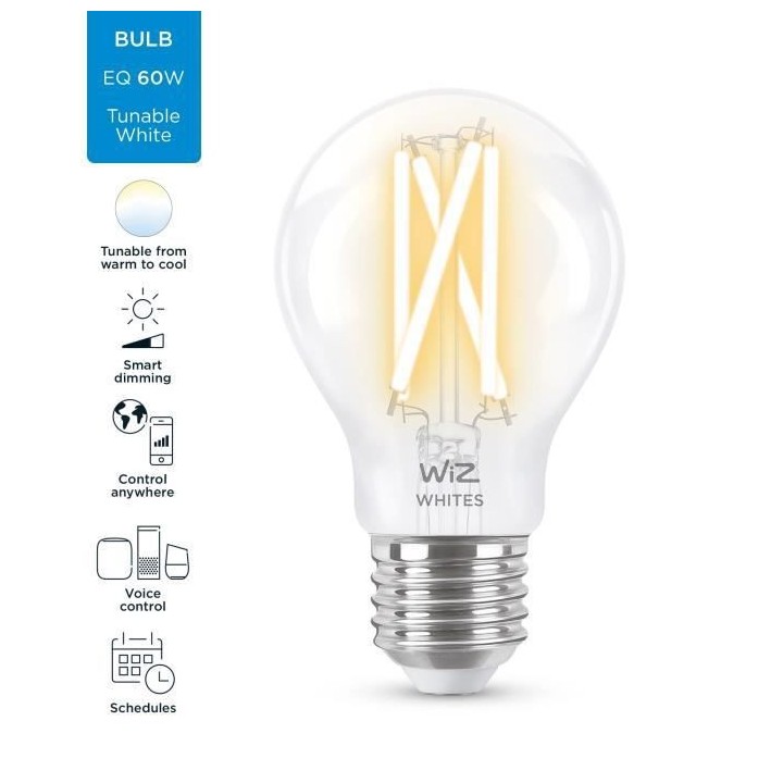 WiZ Ampoule connectée Blanc variable E27 60W