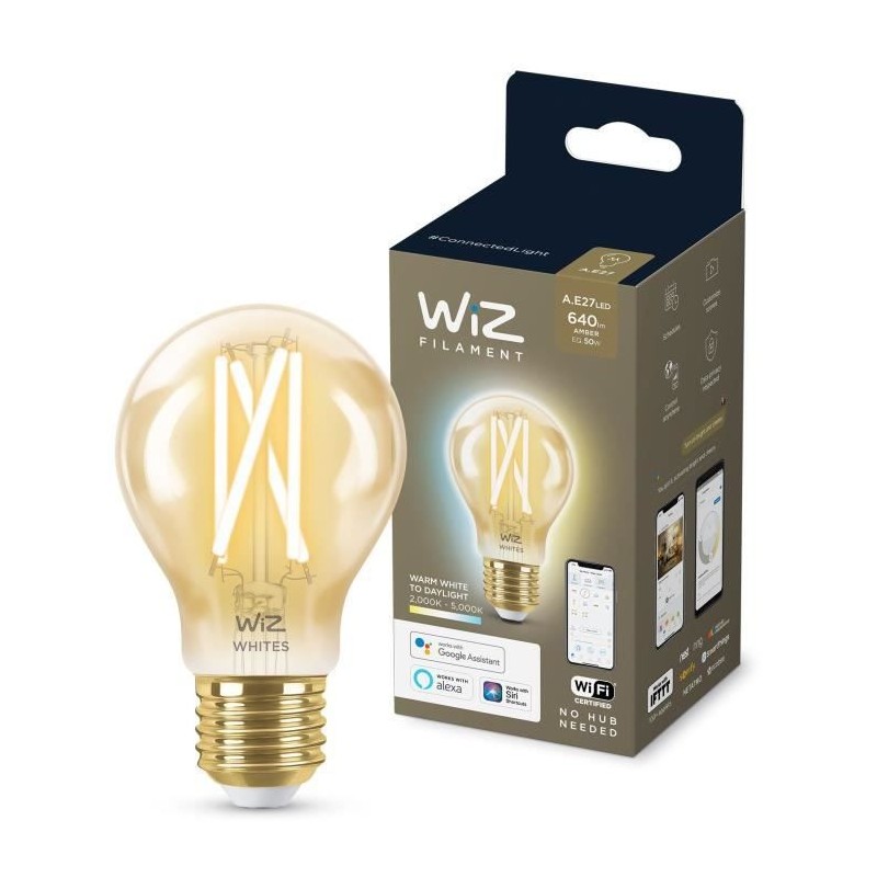 WiZ Ampoule connectée vintage Blanc variable E27 50W