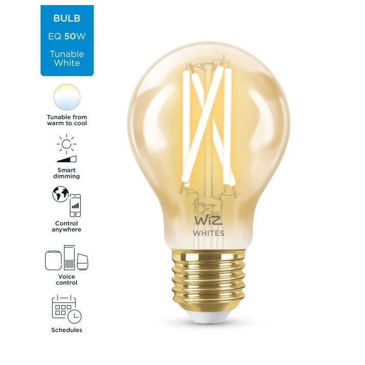 WiZ Ampoule connectée vintage Blanc variable E27 50W