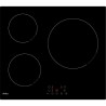 Table de cuisson induction - AMICA - 3 zones - L59 x52 cm - AI3531 - 6,2 kW - Noir