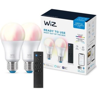 Pack de découverte WiZ 2 ampoules connectées couleur E27 60W + Tél