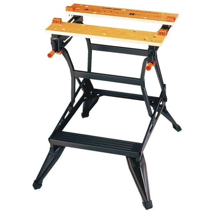 Etabli-étau pliable Grand Format BLACK+DECKER - Charges maximales 160