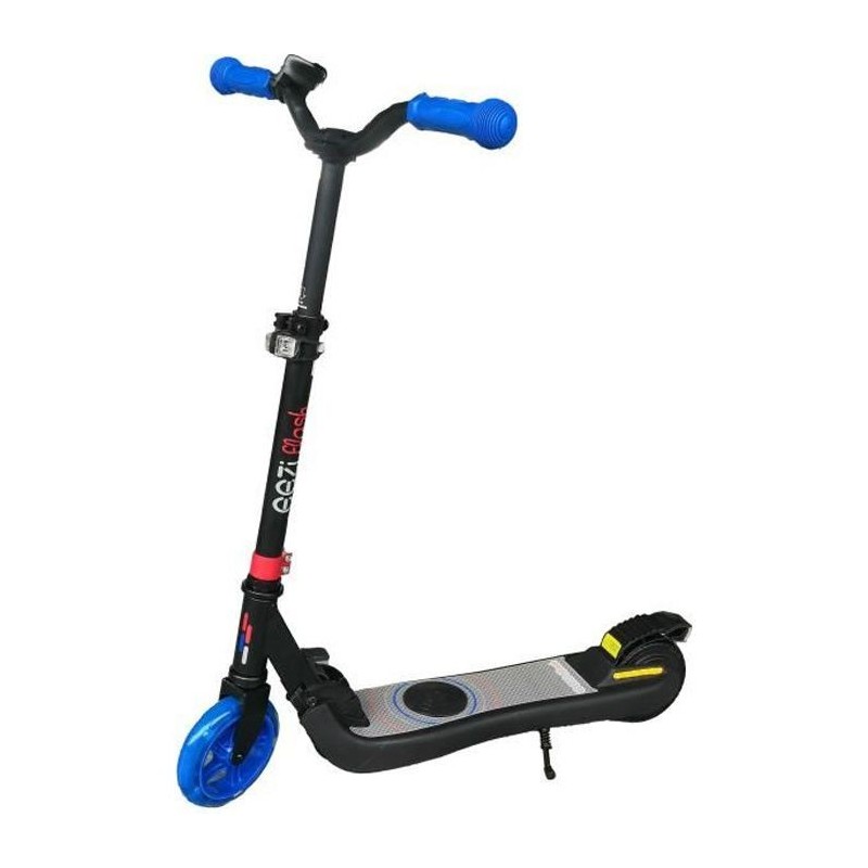 Trottinette électrique pliable EEZIFlash enfant des 3 ans - Bleu et Noir - 120W, 10 km/h, capacité de charge 50 kg