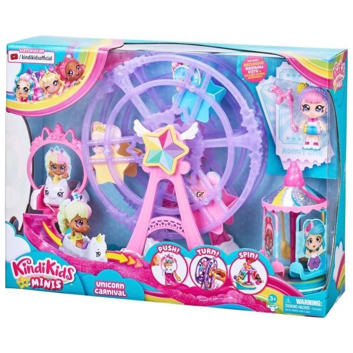 MOOSE TOYS - Fete foraine et 1 poupée Mini Kindi 9cm - Kindi Kids