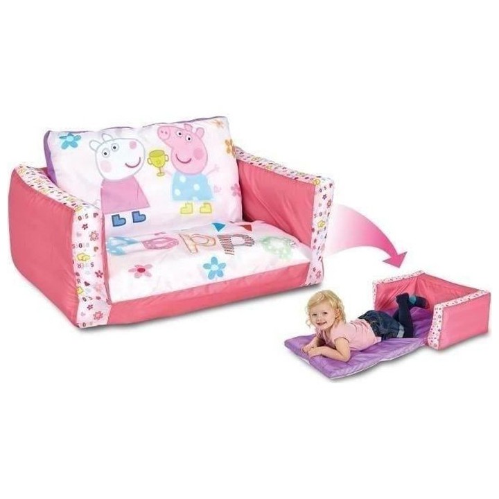Peppa Pig - Mini canapé convertible - canapé-lit gonflable pour enfa
