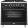 AMICA CWCMRC103CPB - Piano de cuisson - 5 foyers gaz - Four multifonction chaleur tournante - Catalyse - 107 L - L90 x H90cm -No