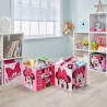 MINNIE Lot de 4 cubes de rangement et décoratifs