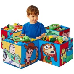 TOY STORY Lot de 4 cubes de rangement et décoratifs