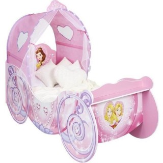 Disney Princesse Lit carrosse pour filles avec ciel de lit lumineux p