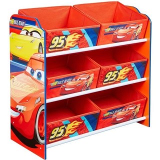 DISNEY CARS - Meuble de Rangement Enfant a 6 Paniers