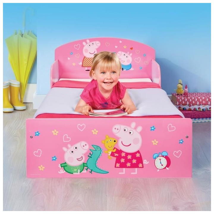 PEPPA PIG Lit pour Enfants pour Matelas 140cm x 70 cm